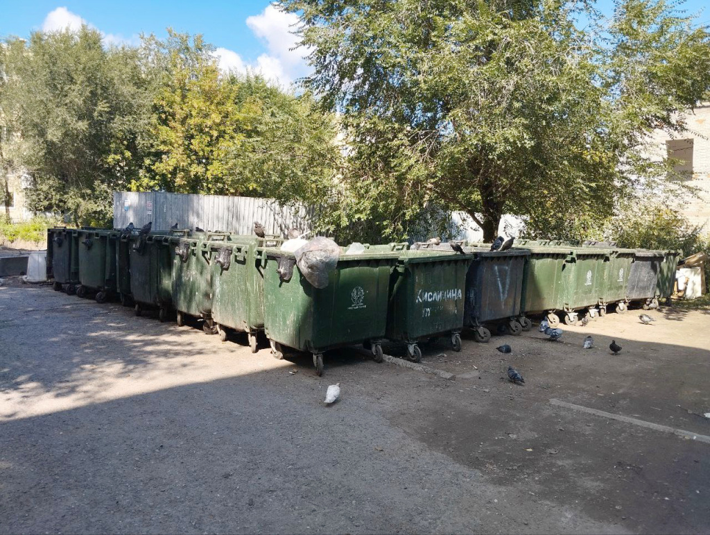 На ул. Пушкина в Кургане появилось место накопления ТКО с 14 контейнерами. Что случилось? На ул. Пушкина в Кургане появилось место накопления ТКО с 14 контейнерами. Что случилось?