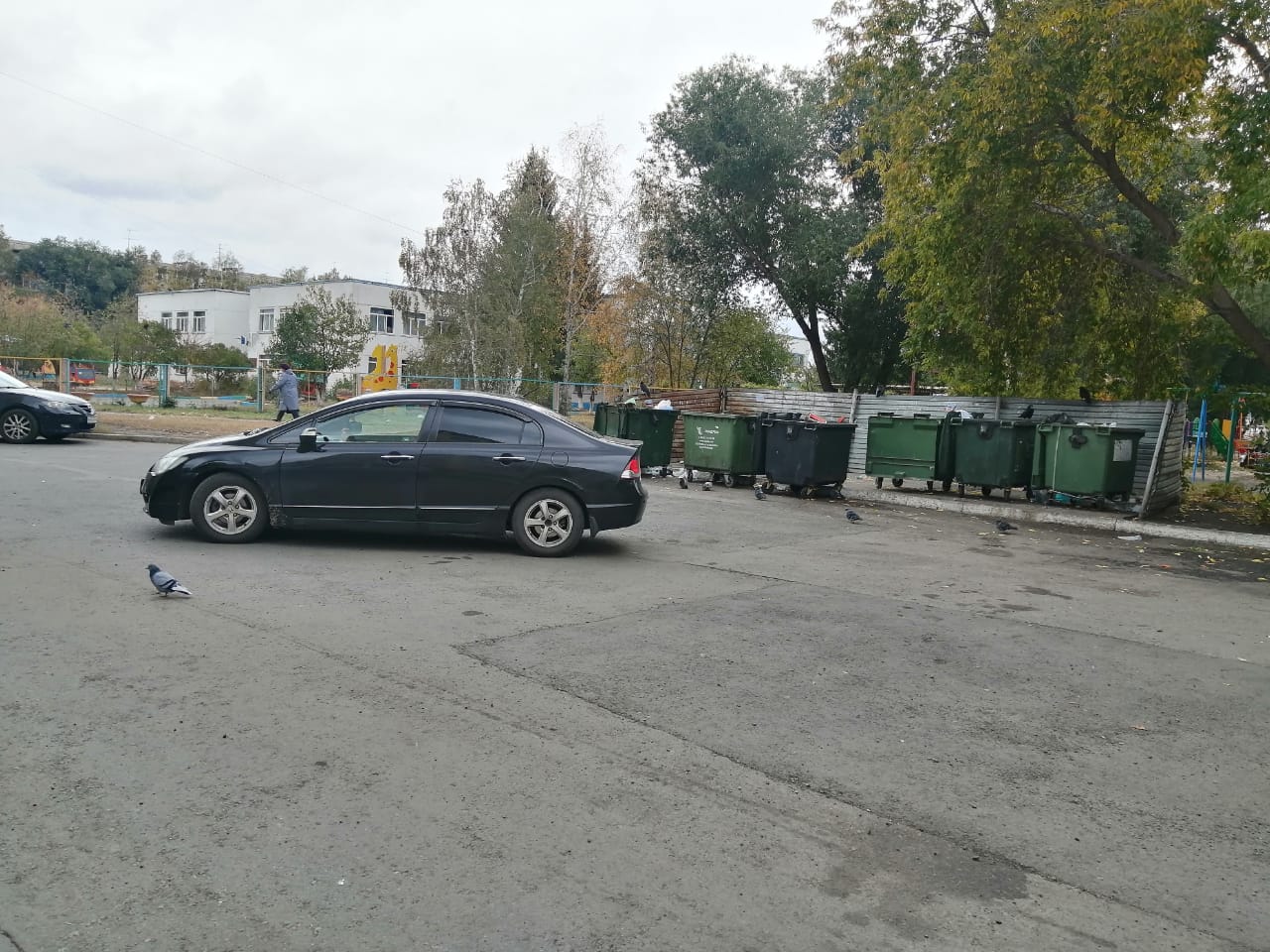 Проблемная контейнерная площадка в Заозёрном будет переоборудована Проблемная контейнерная площадка в Заозёрном будет переоборудована